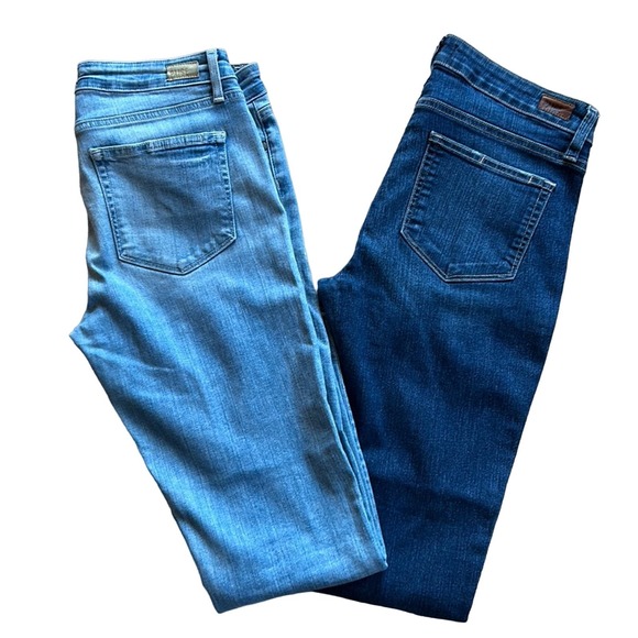 BUNDLE 2 Paige Mid-Rise Skinny Jeans | Skyline Ankle Peg & Verdugo Crop Sz 30 - Picture 1 of 16